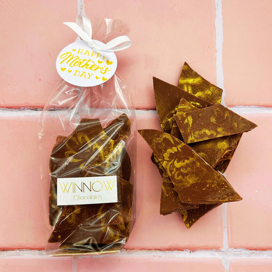 Golden Honeycomb Brittle - Organic Milk Chocolate image 0