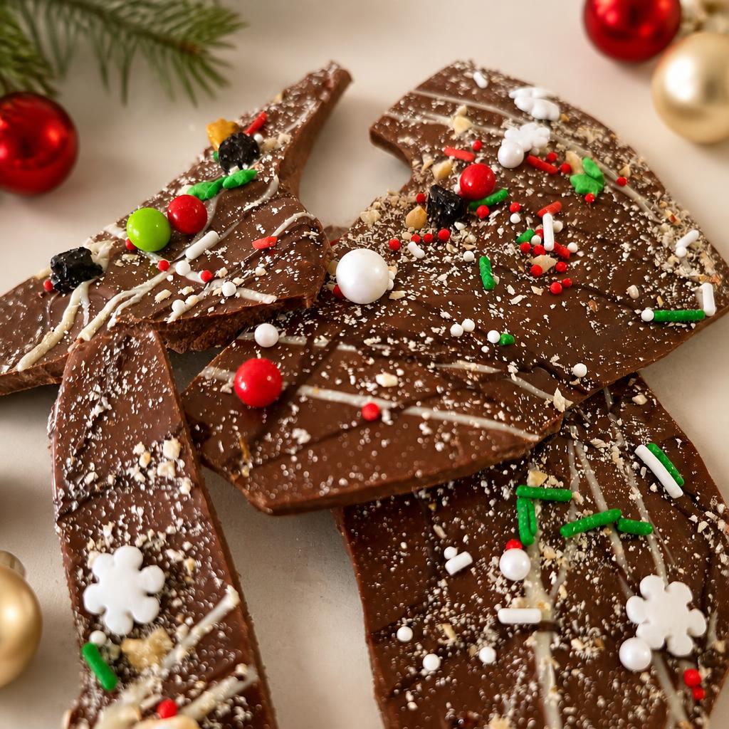 Marbled Xmas Brittle